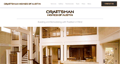 Desktop Screenshot of craftsmanhomesofaustin.com