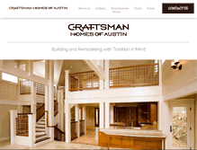 Tablet Screenshot of craftsmanhomesofaustin.com